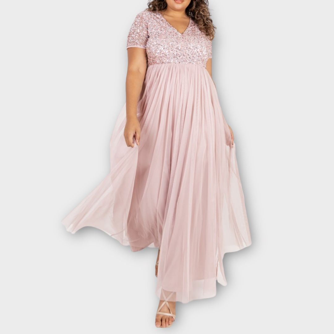 Maya Deluxe Curve Embellished Maxi Dress - 28 – 2nd Ave Trading