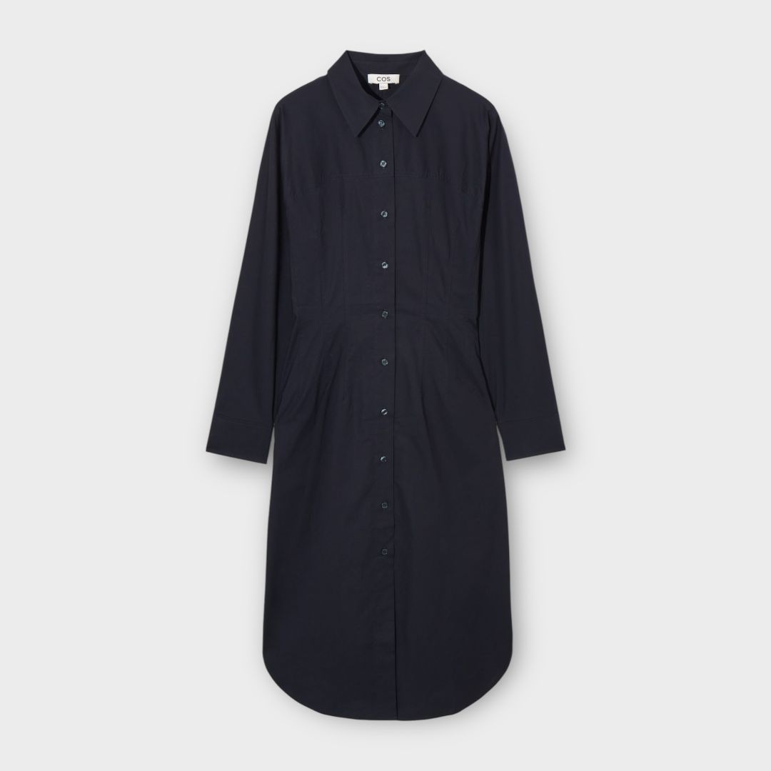 COS Cotton Midi Shirt Dress - 10