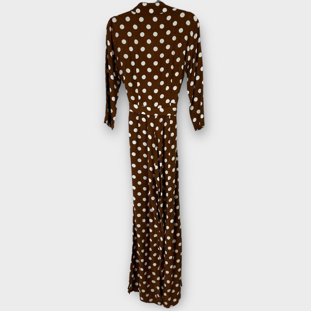 Mango polka dot jumpsuit on sale