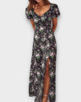 Lipsy Sweetheart Puff Sleeve Maxi Dress - 10