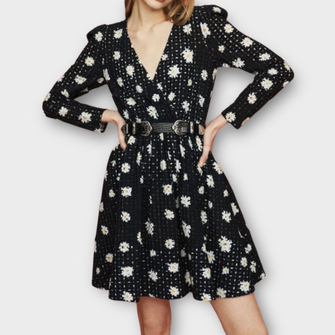 Maje Daisy Print Mini Dress - 10/12