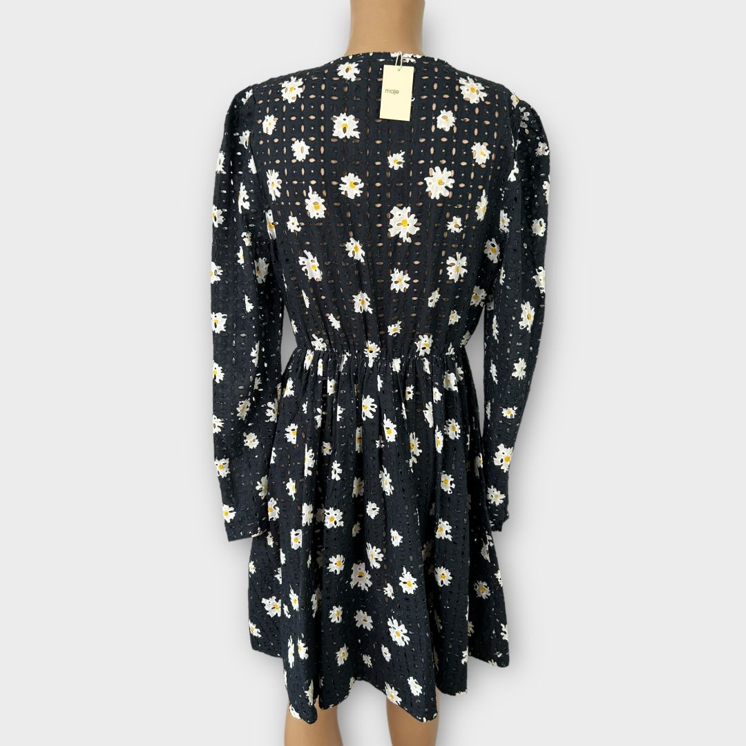 Maje Daisy Print Mini Dress - 10/12