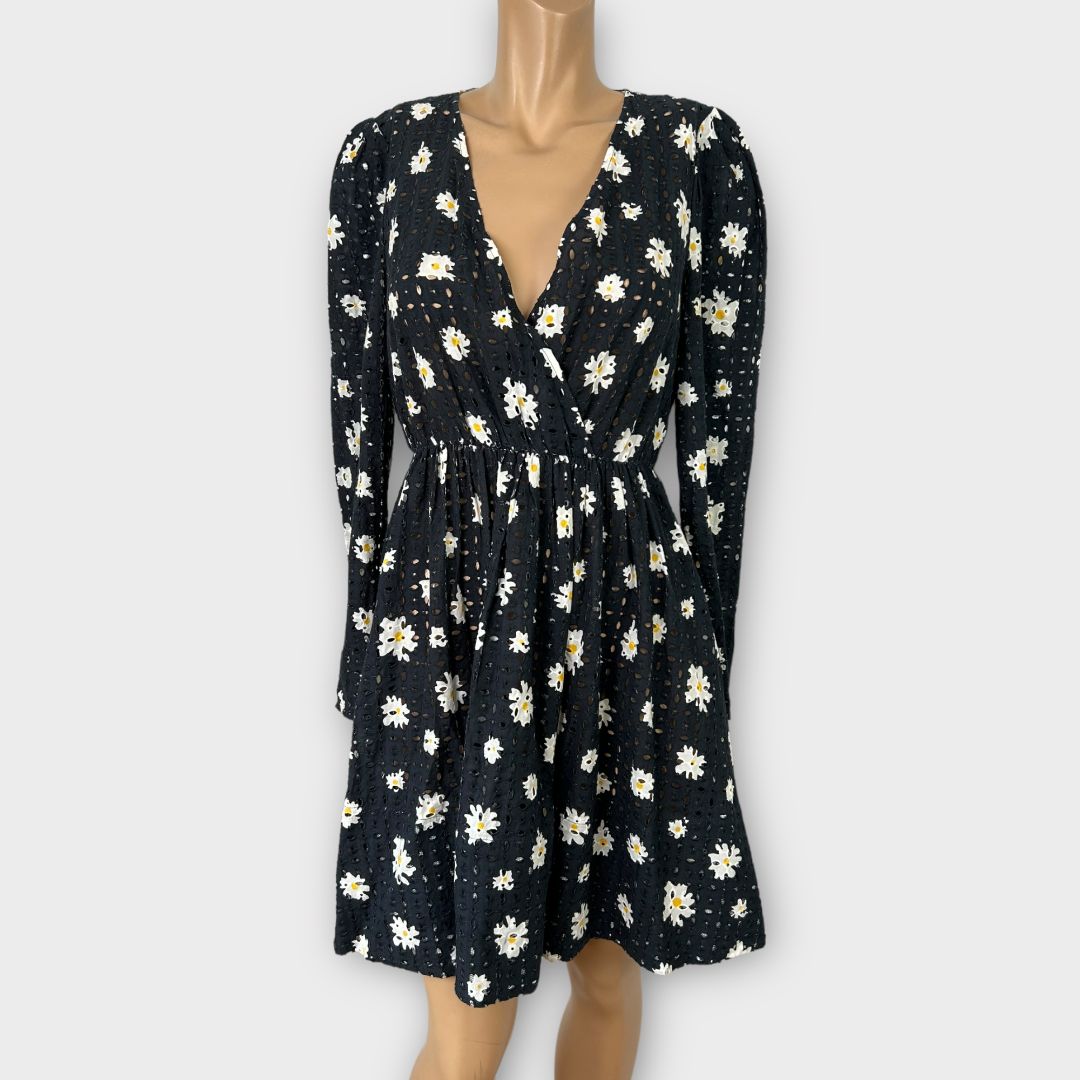 Maje Daisy Print Mini Dress - 10/12