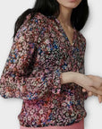 Maje Floral Silk Blouse - 8