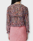 Maje Floral Silk Blouse - 8