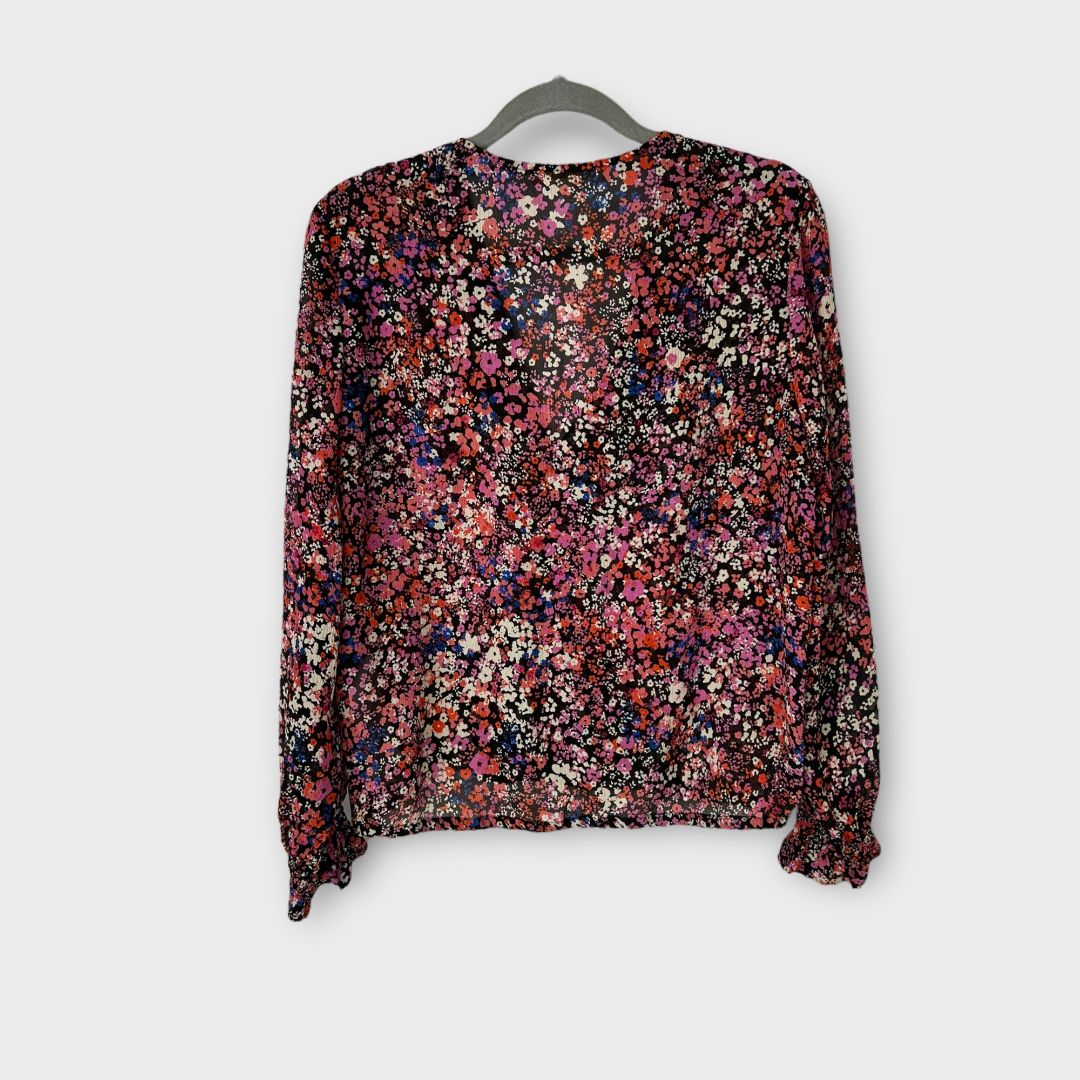 Maje Floral Silk Blouse - 8