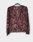 Maje Floral Silk Blouse - 8