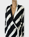 Mango Stripe Mini Wrap Dress - XL