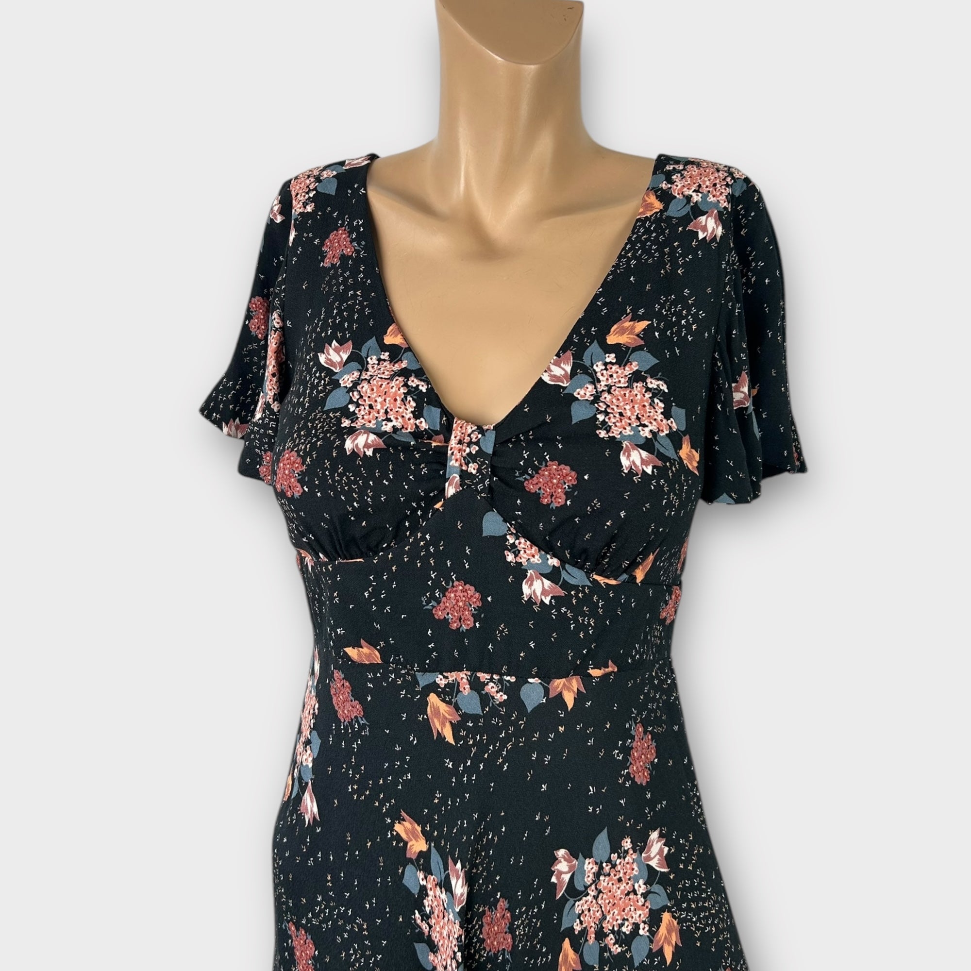 Monsoon Floral Midi Dress - 10