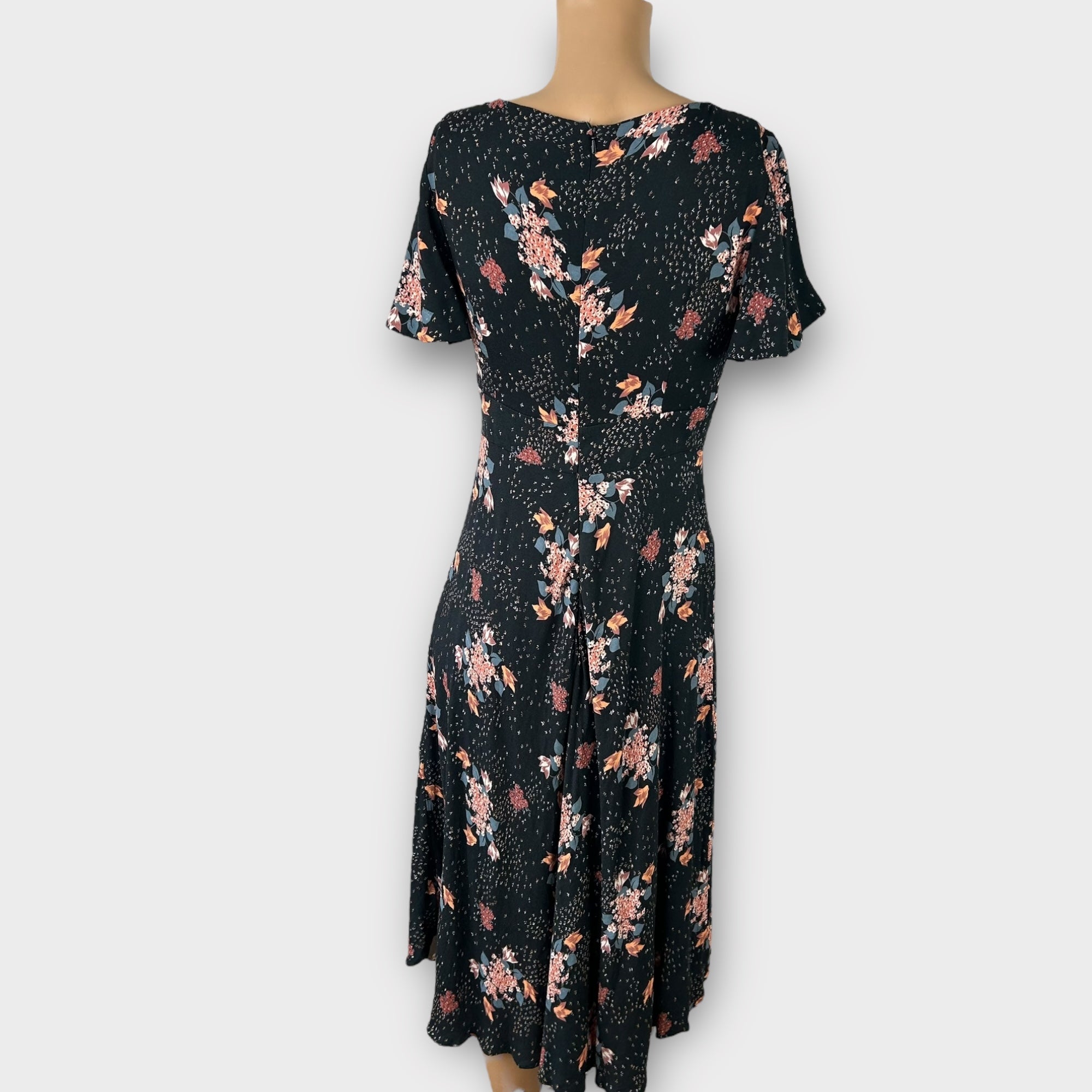 Monsoon Floral Midi Dress - 10