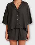 Nude Lucy Lounge Linen Shirt - XXS