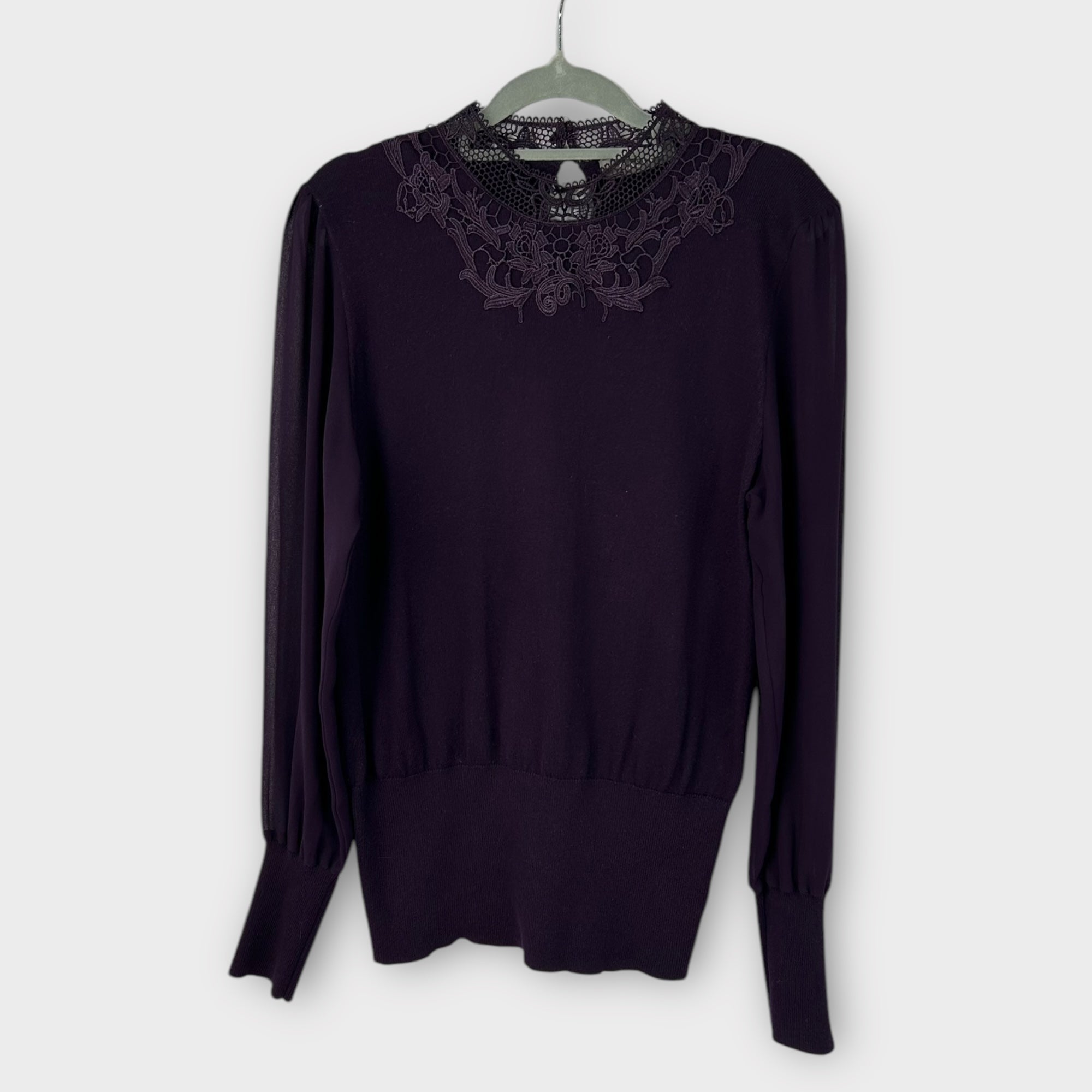 Oasis Lace Knit Top - 12 (L)