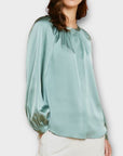 Paul Costelloe Satin Gathered Blouse - 16