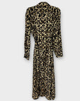 Flam Mode Animal Print Midi Shirt Dress - S/M