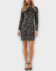 Next Shimmer Paisley Velvet Shift Dress - 6