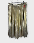 Closet London Metallic Pleated Skirt - 14