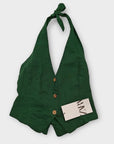 Zara Linen Waistcoat - XS