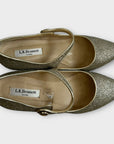 L.K. Bennett Glitter Pointed Heels - 5/38