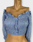 Zara Gingham Crop Top - S