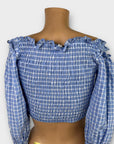 Zara Gingham Crop Top - S