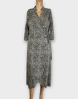 Kate + Pippa Animal Print Wrap Dress - XS