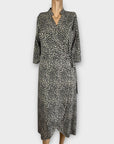 Kate + Pippa Animal Print Wrap Dress - XS