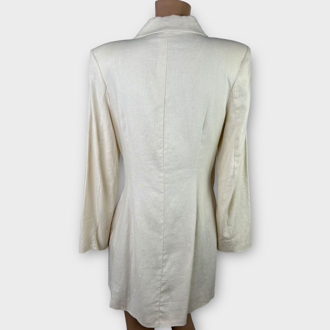 Zara Linen Blazer Dress - M