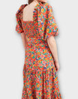 Queen Of Archive Margaux Floral Midi Dress - L (12 to 14)