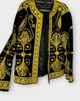 Ragyard Limited Edition Gold Embroidered Velvet Jacket - S/M