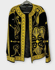 Ragyard Limited Edition Gold Embroidered Velvet Jacket - S/M