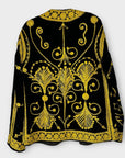 Ragyard Limited Edition Gold Embroidered Velvet Jacket - S/M