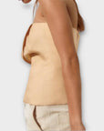 Zara Asymmetric Strapless Top - M