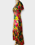 Topshop Floral Midi Dress - 10