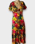 Topshop Floral Midi Dress - 10