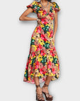 Topshop Floral Midi Dress - 10