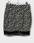 Zara Animal Print Fringe Mini Skirt - XS