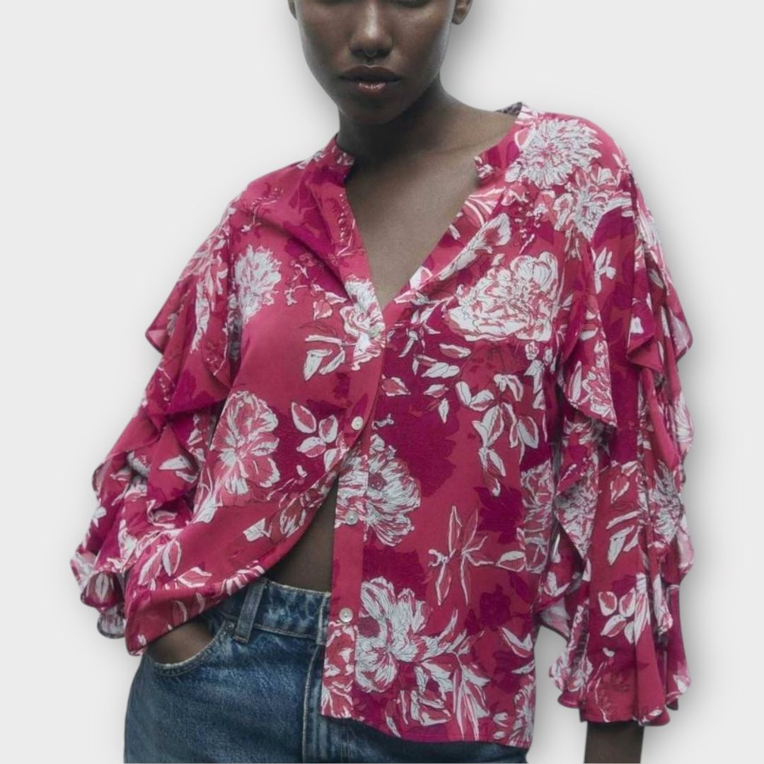 Zara Floral Blouse - M