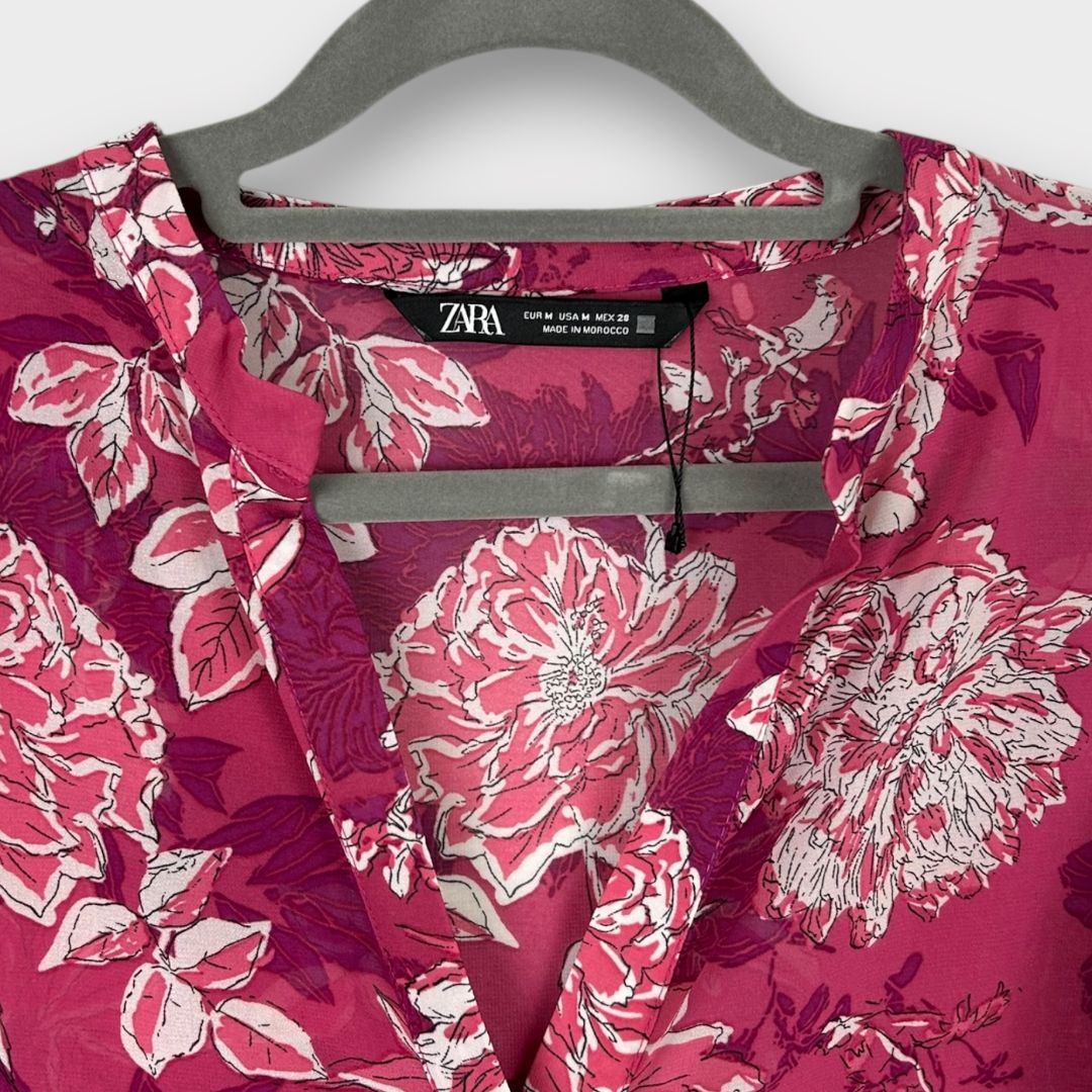 Zara Floral Blouse - M