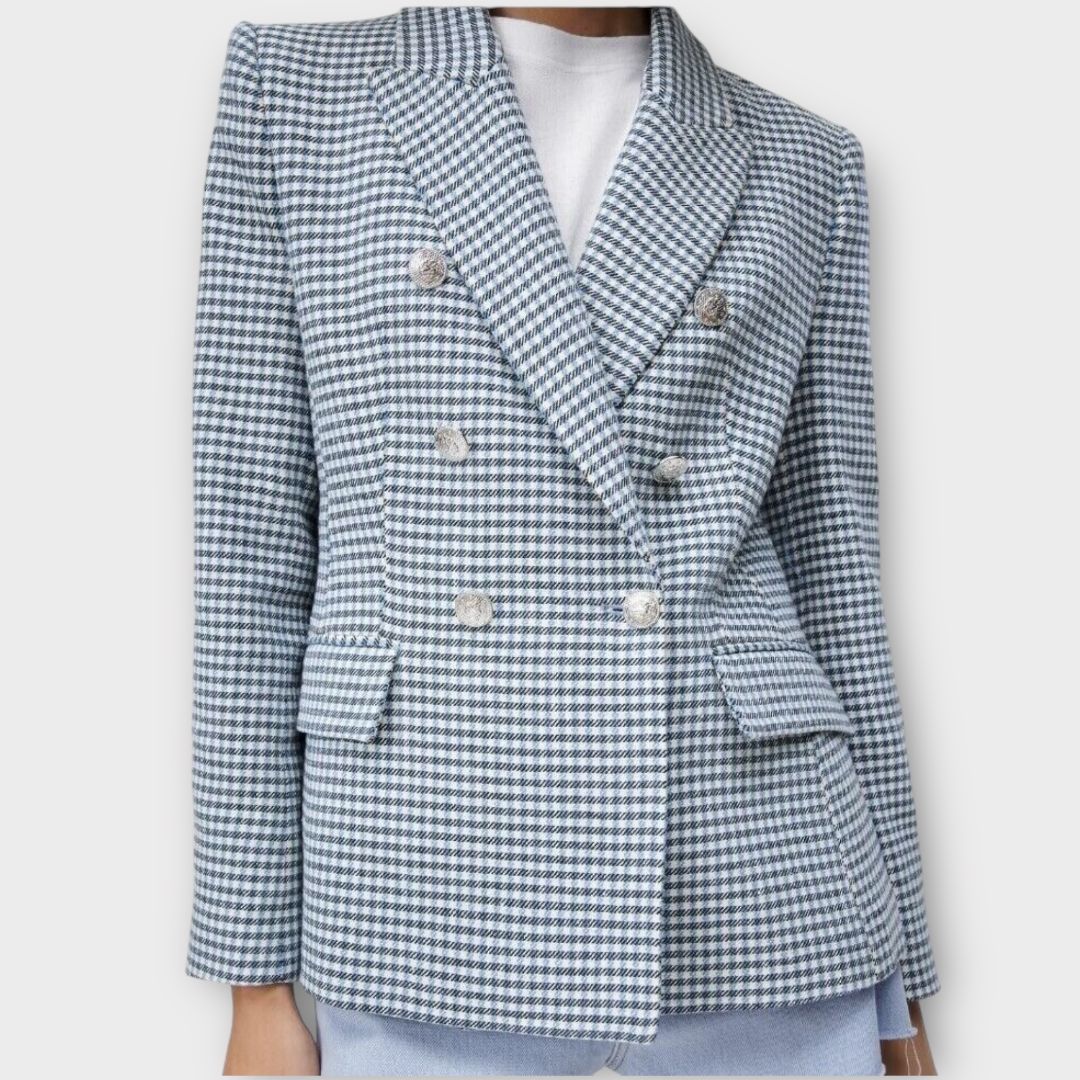 Zara Houndstooth Blazer - M